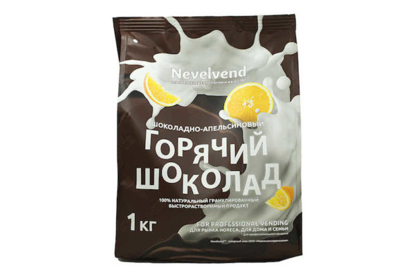 Гранулированный Горячий шоколад NEVELVEND® ТОP5 вкус АПЕЛЬСИН